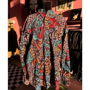 Vintage 90s Ruddock Bros Western Button Up Shirt Size XL